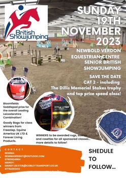 Leicestershire Area Show 19 November - Enter now!